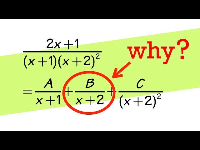 how to setup partial fractions (all cases)