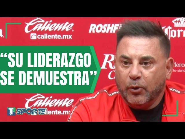 Antonio Mohamed SE RINDE ante Alexis Vega por su HAT-TRICK en la GOLEADA de Toluca sobre Necaxa