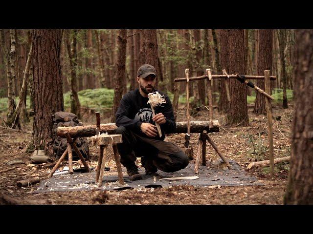 10 Bushcraft Camp Projects - Woodcraft, Axe, Knife, Hand Tools