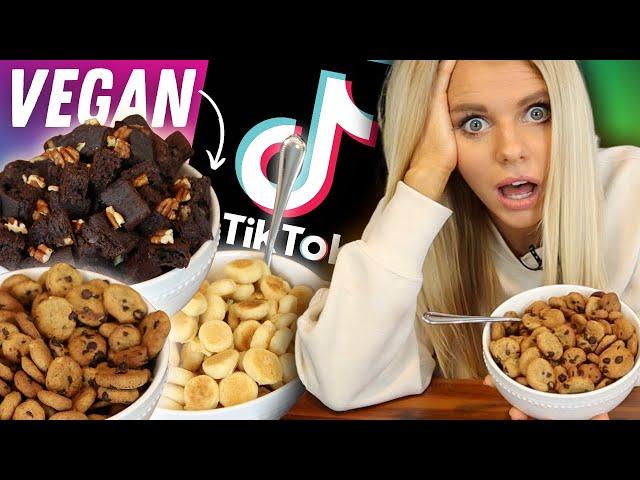 I Tried Making VIRAL TIKTOK CEREAL RECIPES (But Vegan!) | Are They Worth Making?!