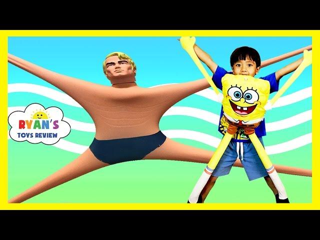 STRETCH ARMSTRONG Action Figure and  Spongebob!!!