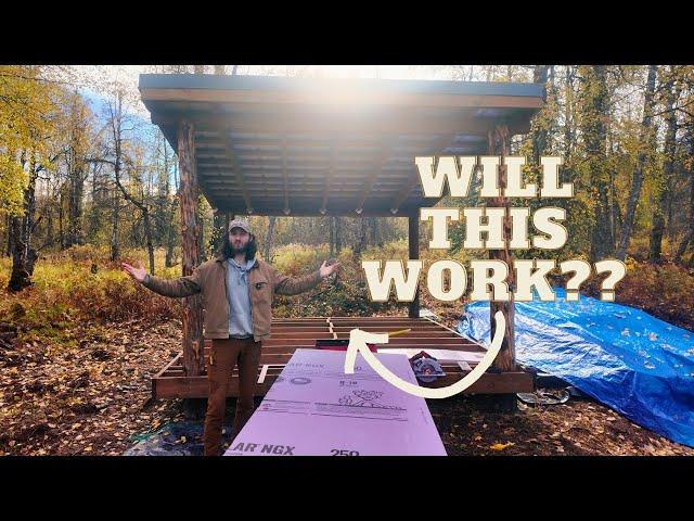 Converting Firewood Shelter into Tiny Cabin to Survive Winter - Foundation┃EP9┃Alone Off Grid Alaska