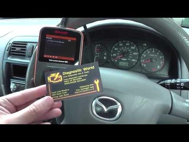 iCarsoft i909 Resetting a Mazda Check Engine Warning Light