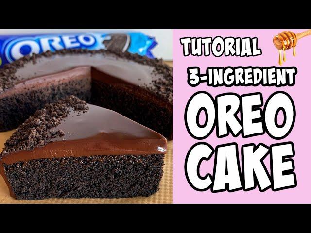 3-Ingredient Oreo Cake! tutorial #Shorts