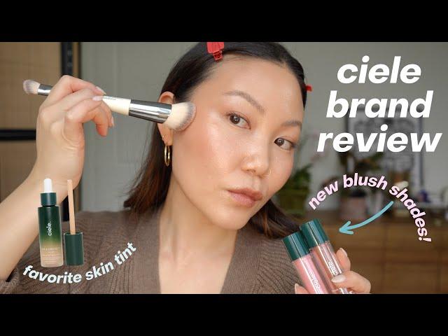 CIELE BRAND REVIEW | new blush shades & the best skin tint | SPF makeup