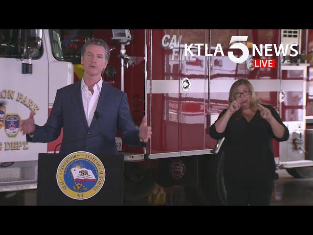 Coronavirus: Gov. Gavin Newsom addresses California's wildfire preparedness amid COVID-19