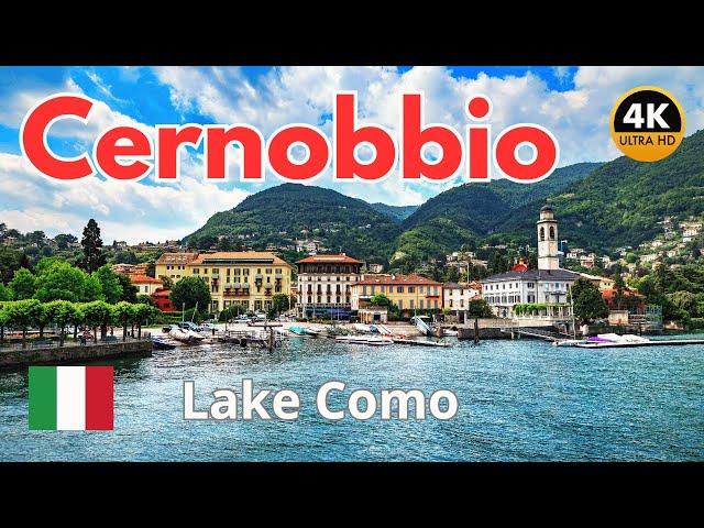 Cernobbio, Lake Como  4K Walking Tour - October 2024