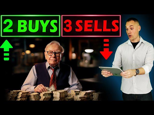 2 Stocks Buffett is BUYING and 3 He’s SELLING! 