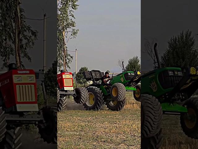 John deere vs swaraj race ️ #shortsfeed #shorts