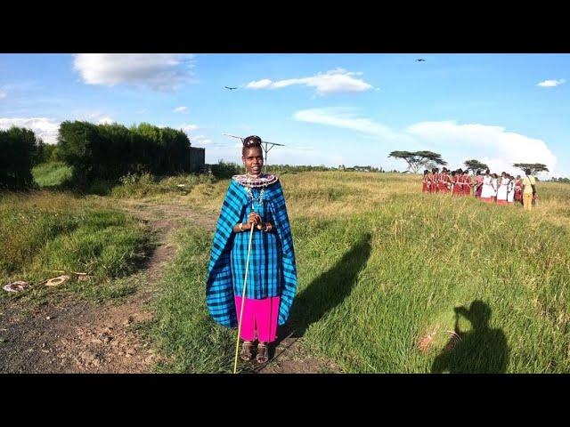 Ngong - Kiserian - Olooltepes. Driving through the Maasai Land in Kajiado County in Kenya