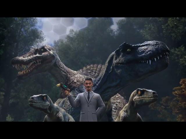 T. Rex Vs Spinosaurus Vs Raptors | Jurassic World: Acampamento Jurássico