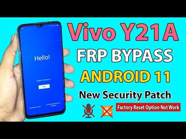 Vivo Y21A FRP Bypass Android 2024 Security Patch | Reset Setting Option not working | Gmail bypass