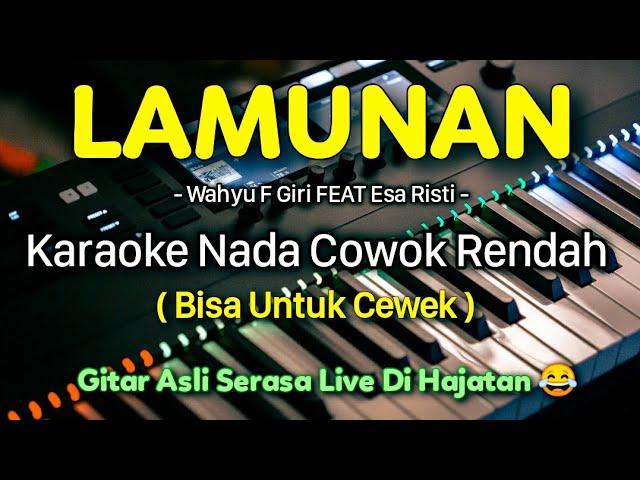  LAMUNAN Karaoke Wahyu F Giri Feat Esa Risti || Lagu Viral TikTok