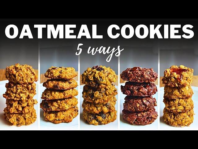 OATMEAL COOKIES » 5 Easy Flavours for Soft & Chewy Cookies | Healthy Snacking