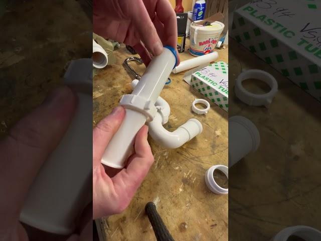 How to assemble a P-Trap! #diy #plumbing #plumber #diyprojects #bathroom #drain