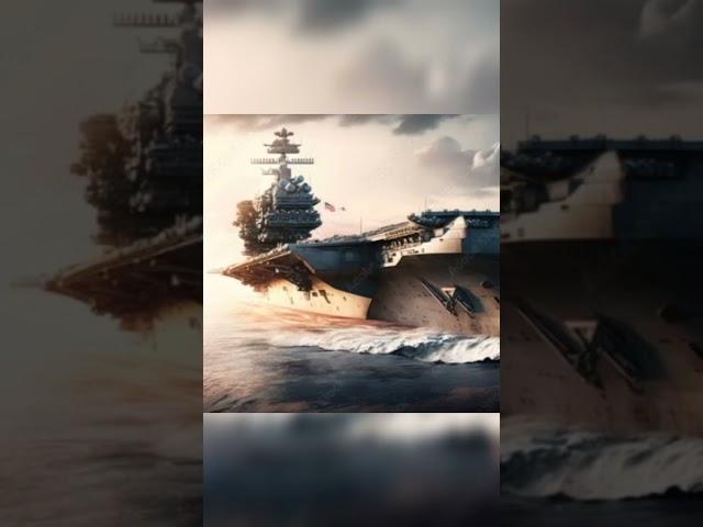 Nimitz class carriers but AI generated || #aiart #nimtz #aircraftcarrier #ytshorts #wildcrawler