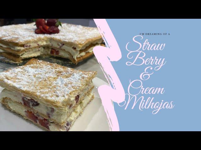 Strawberry & Cream Milhojas | How To Make A Delicious Mouth Watering Cake |