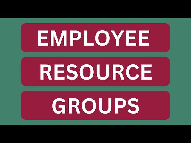 What are Employee Resource Groups?