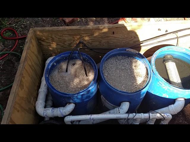 18000 gal pond filtration system