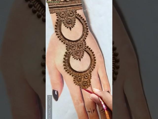 Back hand beautiful henna design- Simple & easy mehndi design for hands- Mehandi ka Design #mehandi