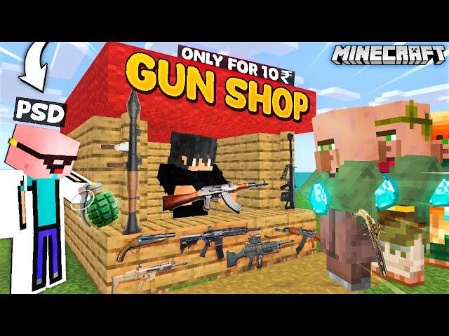 I OPENED A GUN SHOP IN MINECRAFT...