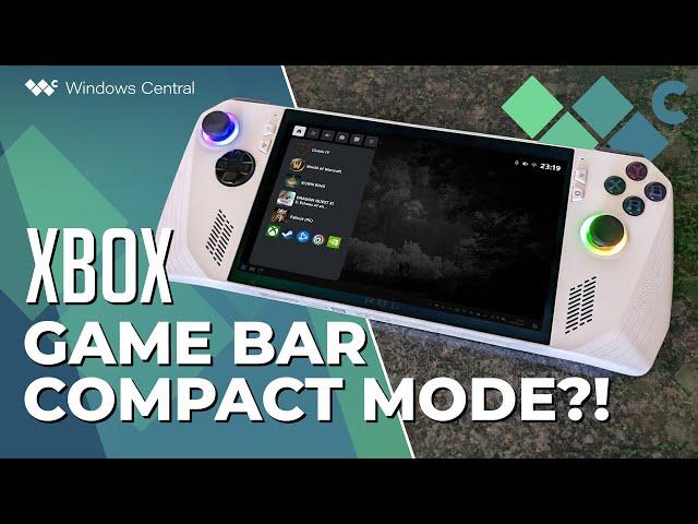 Quick look: The new Xbox Game Bar "Compact Mode" for gaming handhelds