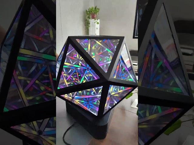 diamond shaped infinity mirror sign #ledsign #ledsignage #neonsign #3dsign #signage #ledlights