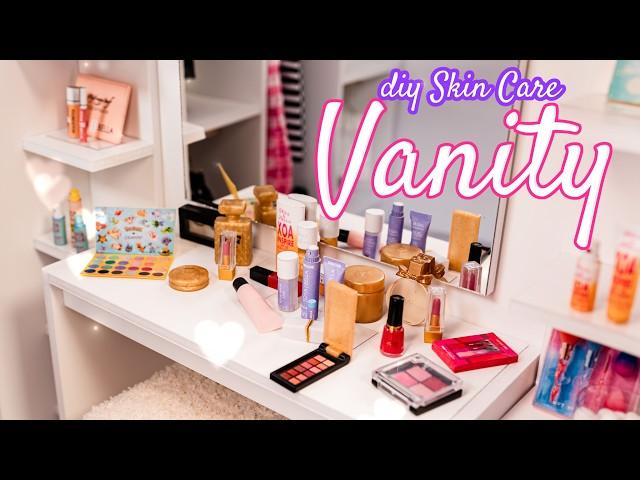 DIY Skin Care Desk & Makeup Vanity for Barbie | Miniature Crafts Tutorial