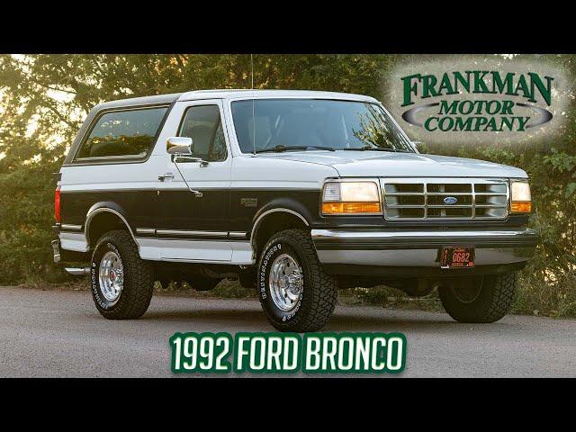 1992 Ford Bronco XLT – The Ultimate Classic SUV!  Walkaround & Test Drive - Frankman Motor Co.