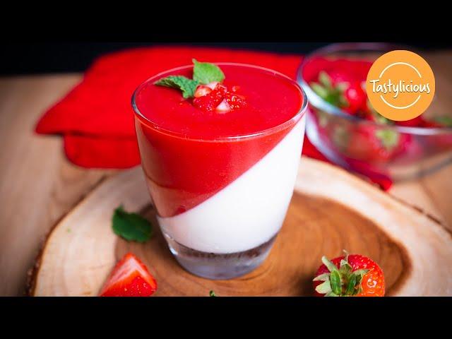 Delicious Strawberry Panna Cotta Recipe | Easy Panna Cotta Recipe