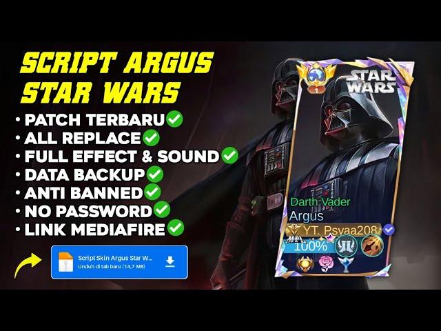 NEW Script Skin Argus Star Wars Full Effect & Full Sound Patch Terbaru | No Password