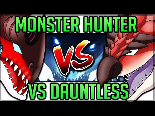 How Good is Dauntless - All You NEED to Know - Dauntless VS Monster Hunter World! (Review/Fun)