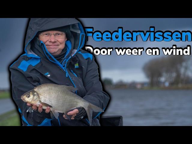 Door weer en wind! ️️ Feedervissen in winterse omstandigheden | Arnout Van de Stadt