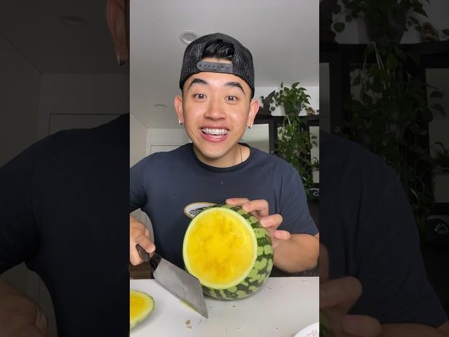 EATING YELLOW WATERMELON