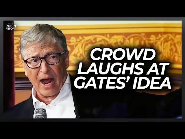 Crowd Laughs When Bill Gates Explains Bizarre Plan to Fight Climate Change