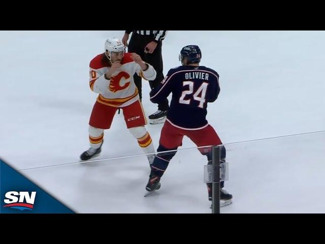 Ryan Lomberg and Mathieu Olivier Exchange Flurry of Blows in Fiery Tilt