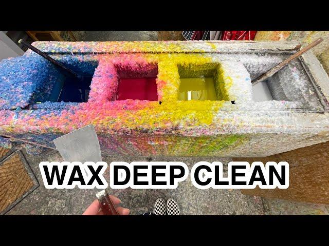 THICK wax scrape!!! oddly satisfying deep clean | scrapey scrapey