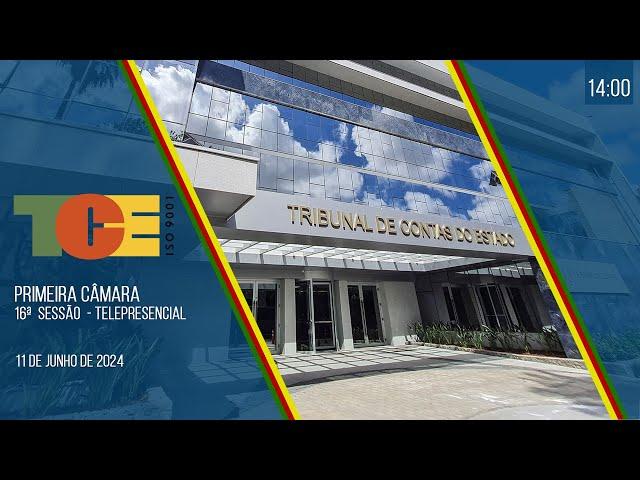 PRIMEIRA CÂMARA 16ª SESSÃO -  Telepresencial