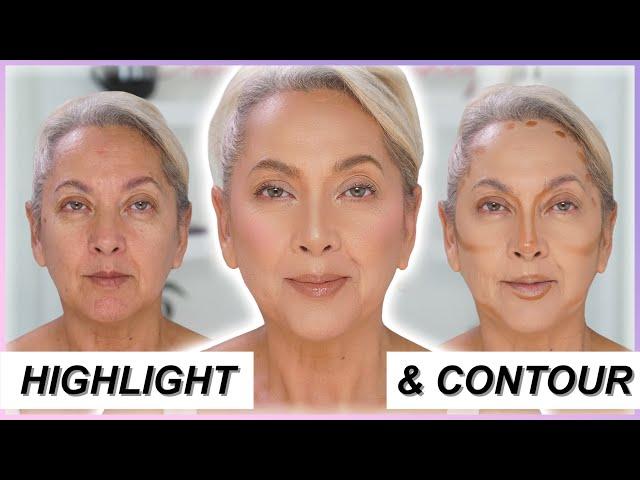 HIGHLIGHT & CONTOUR ON MATURE SKIN | BrittanyBearMakeup