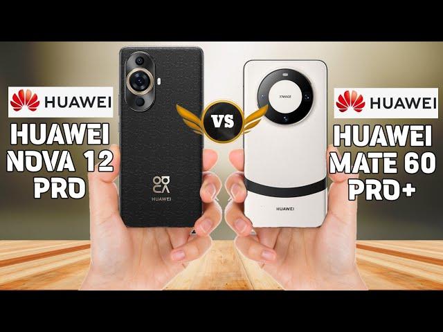 Huawei Nova 12 Pro Vs Huawei Mate 60 Pro+ Comparison.