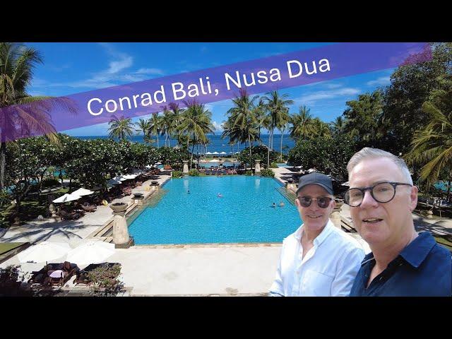 Conrad Bali : Deluxe King Pool View Room : Nusa Dua : Room tour and Restaurant reviews