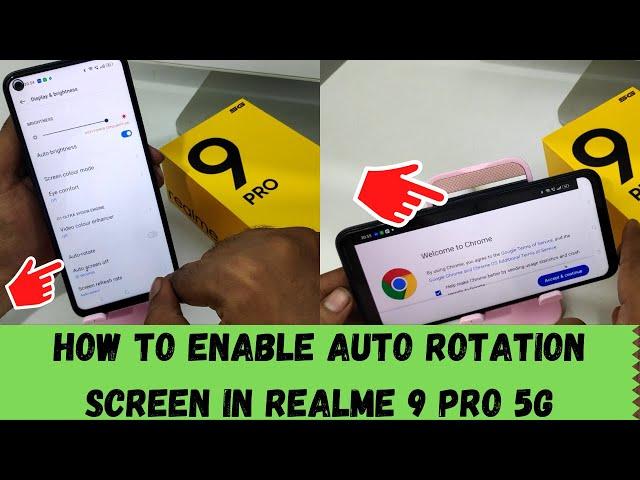 How to Enable or Disable Auto rotate Screen in REALME 9 pro 5G| How to Turn off Auto Screen Rotation