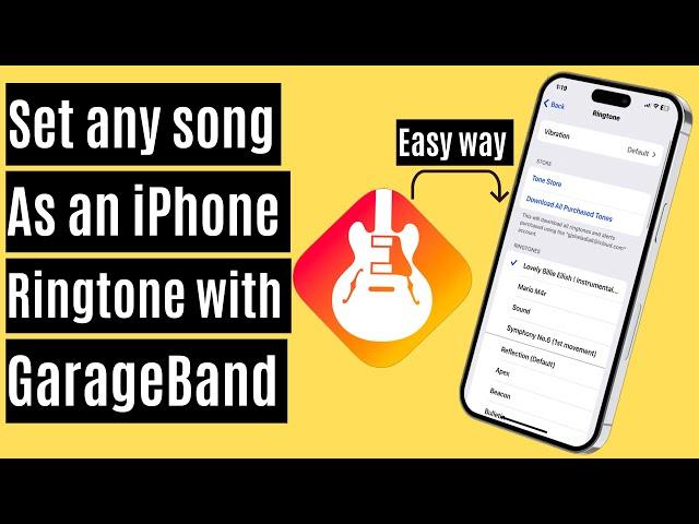 Set any song as an iPhone ringtone with GarageBand (iOS 17) [Easy Method]