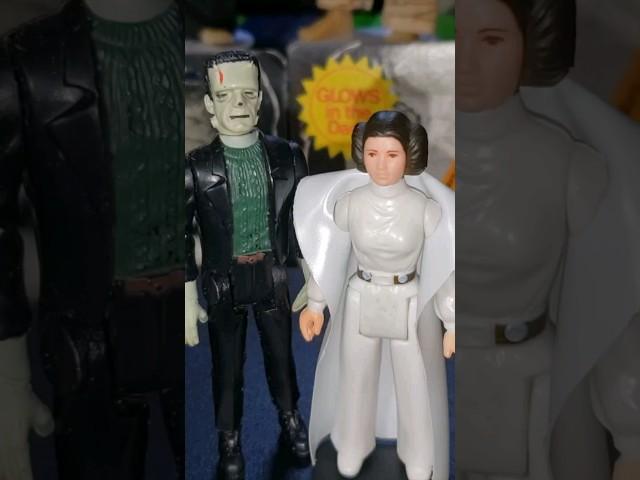 "Monster Crush" Featuring The Vintage Kenner Star Wars 1977 Princess Leia & Remco 1980 Frankenstein