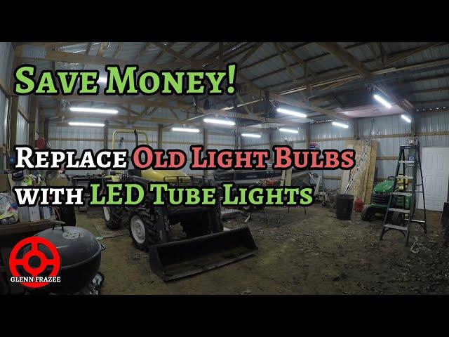 How To Easily Replace Old Light Bulbs  With New LED Tube Lights