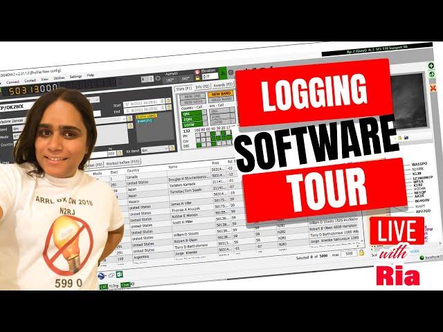 How to log ham radio contacts - LIVE with Ria!