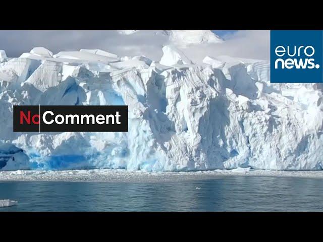 Dramatic glacier collapse in Antarctica as tower block-sized ice mass smashes into sea