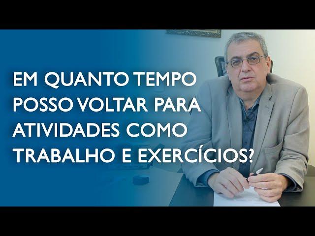 Em quanto tempo volto ao trabalho e aos exercícios após a bariátrica?