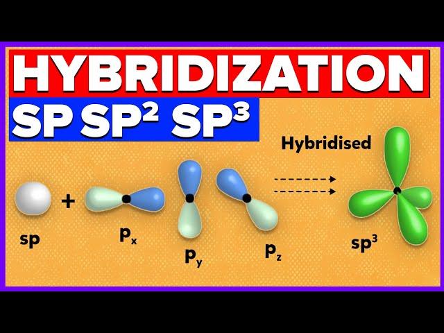 Hybridization of Atomic Orbitals | SP, SP2, SP3 Hybridization of Carbon