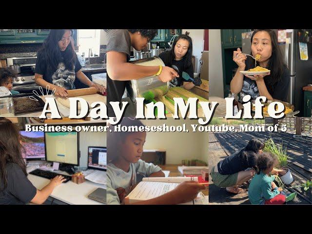 Day In The Life of a Homeschooling, Business Owner Mom of 5 | What I eat In A Day